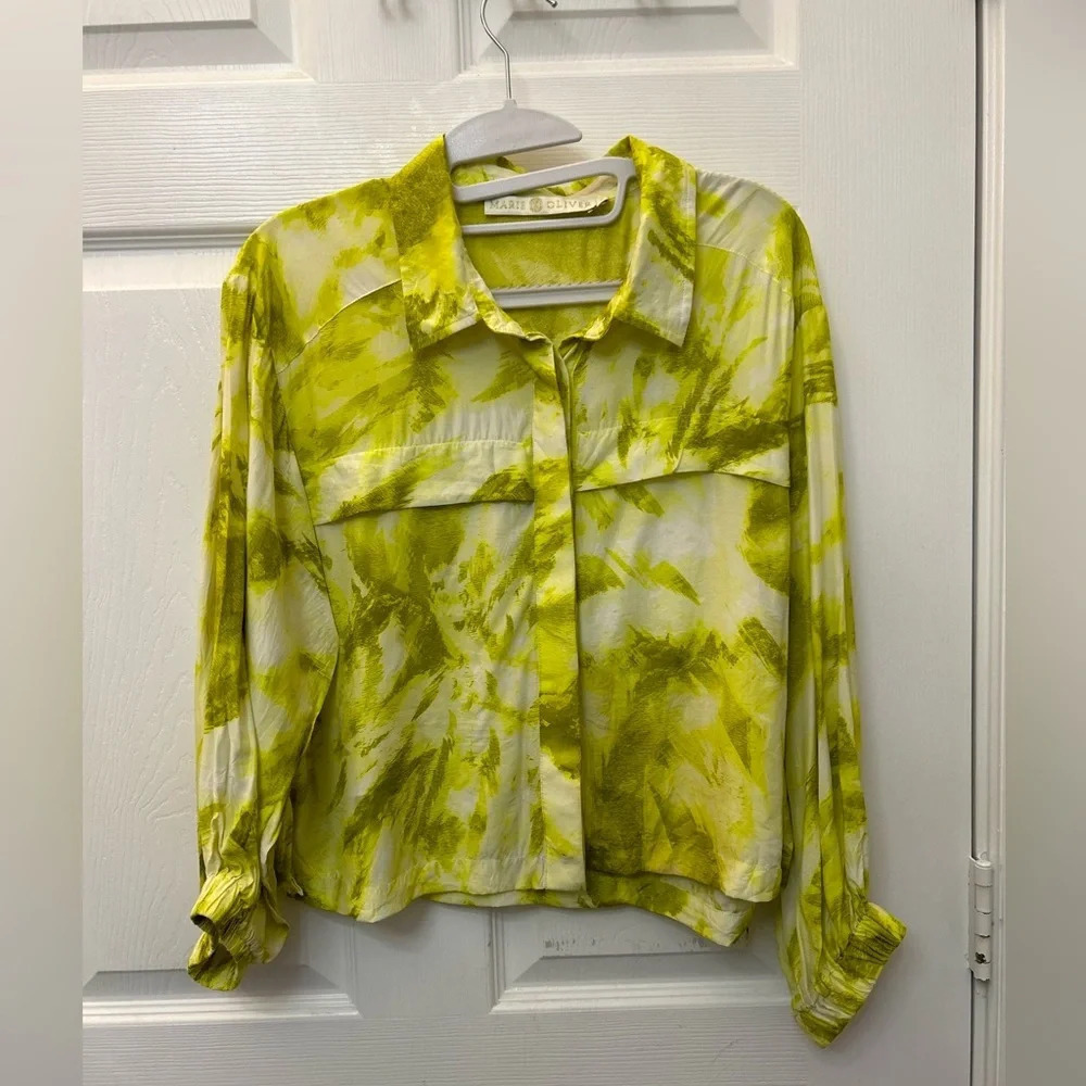 ! Marie Oliver button up blouse Marie Oliver June Blouse - Citrus Tie Dye